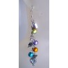 Metal Trinkets and Drizzle balls Chain Earrings