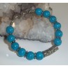 Turquoise and Tibetan Beads Bracelet