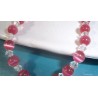 Pink Opal Semi-Precious Cat’s Eye Gemstone Stretchy Bracelet